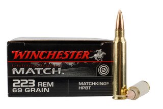 Winchester Match 223 Rem 69gr Sierra Matchking Ammo - Box of 20